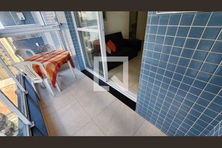 Varanda da Sala de apartamento para alugar com 1 quarto, 60m² em Embaré, Santos