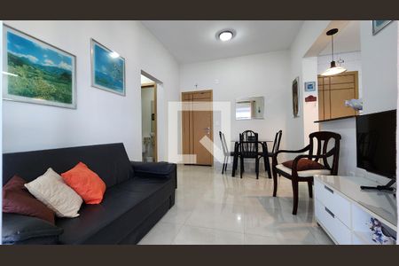 Sala de apartamento para alugar com 1 quarto, 60m² em Embaré, Santos