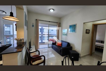 Sala de apartamento para alugar com 1 quarto, 60m² em Embaré, Santos