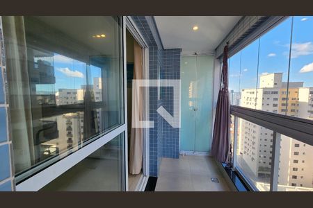Varanda da Sala de apartamento para alugar com 1 quarto, 60m² em Embaré, Santos