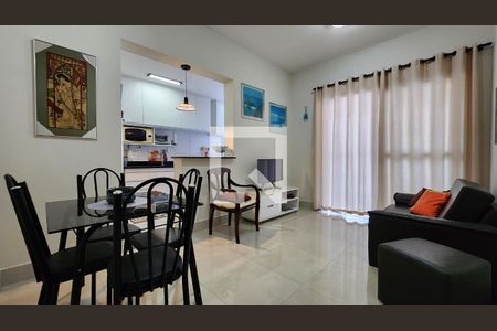 Sala de apartamento para alugar com 1 quarto, 60m² em Embaré, Santos