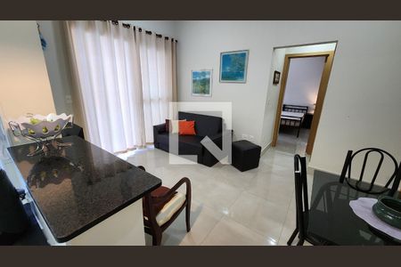 Sala de apartamento para alugar com 1 quarto, 60m² em Embaré, Santos