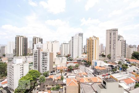 Vista Varanda da Sala e do Quarto de apartamento para alugar com 1 quarto, 49m² em Santana, São Paulo