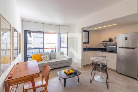 Sala de apartamento à venda com 1 quarto, 47m² em Itaim Bibi, São Paulo