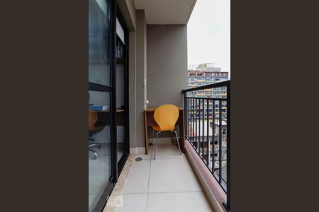 Studio para alugar com 26m², 1 quarto e sem vagaVaranda