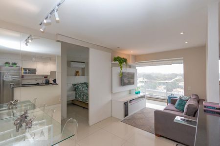 Sala de apartamento à venda com 1 quarto, 49m² em Campo Belo, São Paulo