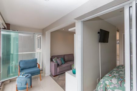 Varanda de apartamento à venda com 1 quarto, 49m² em Campo Belo, São Paulo