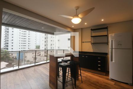 Sala de apartamento para alugar com 4 quartos, 194m² em Barra Funda, Guarujá