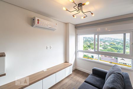 Sala de apartamento à venda com 1 quarto, 50m² em Jardim do Salso, Porto Alegre
