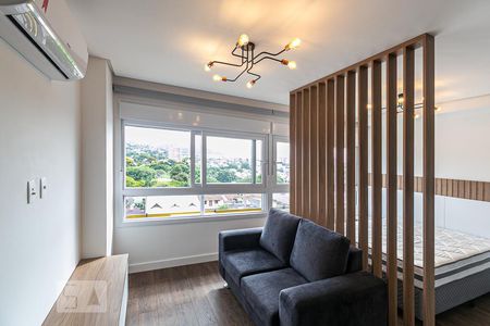 Sala de apartamento à venda com 1 quarto, 50m² em Jardim do Salso, Porto Alegre