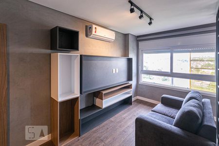 Sala de apartamento à venda com 1 quarto, 50m² em Jardim do Salso, Porto Alegre