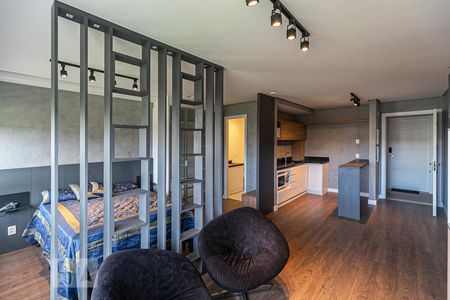 Sala de apartamento à venda com 1 quarto, 50m² em Jardim do Salso, Porto Alegre