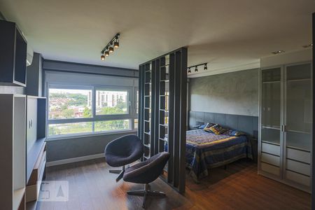 Sala de apartamento à venda com 1 quarto, 50m² em Jardim do Salso, Porto Alegre