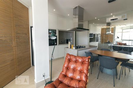 Sala de Estar de apartamento para alugar com 2 quartos, 66m² em Setor Bueno, Goiânia