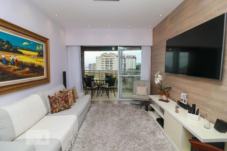 Sala de Estar de apartamento à venda com 3 quartos, 115m² em Humaitá, Rio de Janeiro