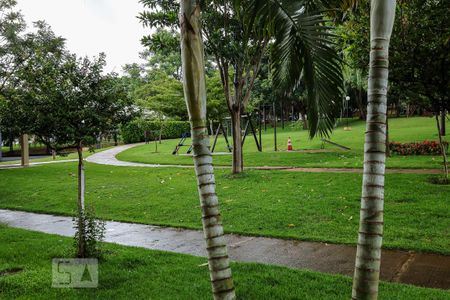 Vista Janela Sala de apartamento para alugar com 1 quarto, 45m² em Reserva Sul Condomínio Resort, Ribeirão Preto
