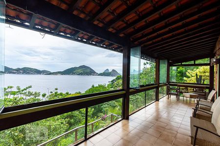 Varanda da Sala de casa à venda com 6 quartos, 500m² em São Francisco, Niterói