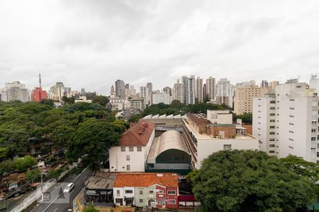 Varanda - vista de apartamento à venda com 2 quartos, 49m² em Pinheiros, São Paulo