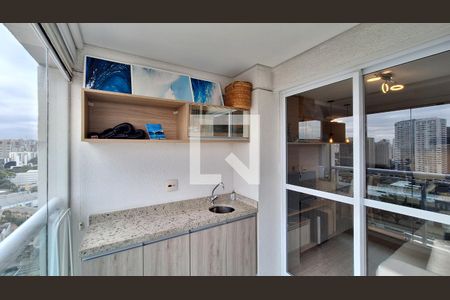 Varanda de apartamento à venda com 1 quarto, 48m² em Várzea da Barra Funda, São Paulo