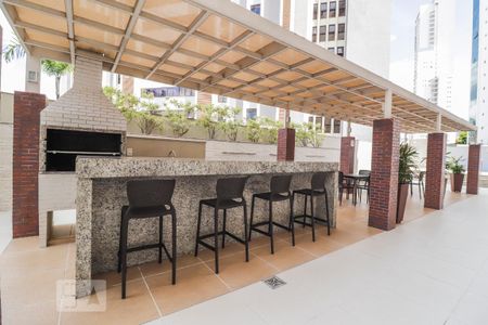 Apartamento à venda com 77m², 1 quarto e 1 vagaChurrasqueira