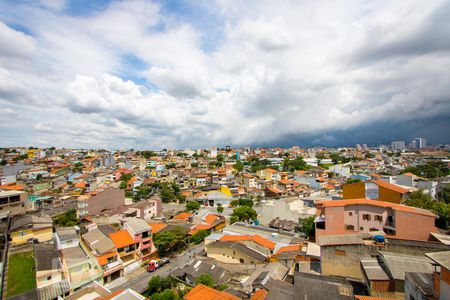 Vista da sala de apartamento à venda com 2 quartos, 56m² em Vila Curuçá, Santo André