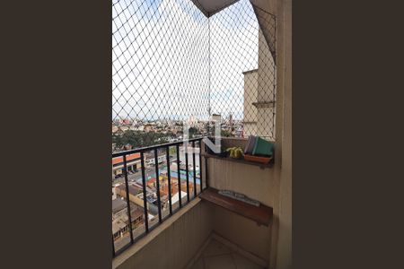 Varanda da Sala de apartamento para alugar com 2 quartos, 49m² em Vila Palmares, Santo André