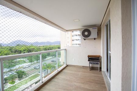 Varanda Gourmet de apartamento à venda com 3 quartos, 78m² em Recreio dos Bandeirantes, Rio de Janeiro