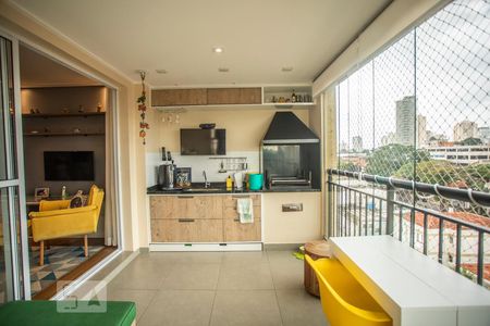 Varanda gourmet de apartamento à venda com 2 quartos, 83m² em Jardim Brasil (zona Sul), São Paulo