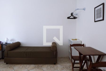 Sala/ Quarto de apartamento para alugar com 1 quarto, 27m² em Boa Vista, São Vicente