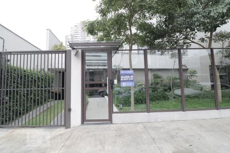 Apartamento para alugar com 26m², 1 quarto e 1 vagaFachada - instalação de plaquinha