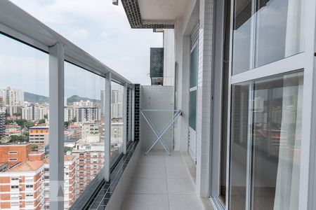 Sacada de apartamento para alugar com 1 quarto, 45m² em Ponta da Praia, Santos