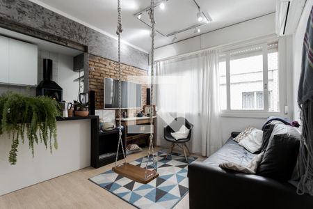 Sala de apartamento à venda com 2 quartos, 80m² em Petrópolis, Porto Alegre