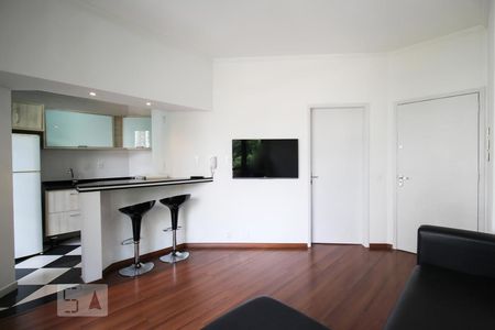 Sala de apartamento para alugar com 1 quarto, 32m² em Moema, São Paulo
