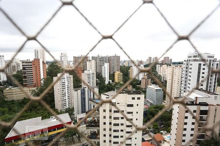 Varanda da Sala vista de apartamento para alugar com 3 quartos, 126m² em Vila Andrade, São Paulo