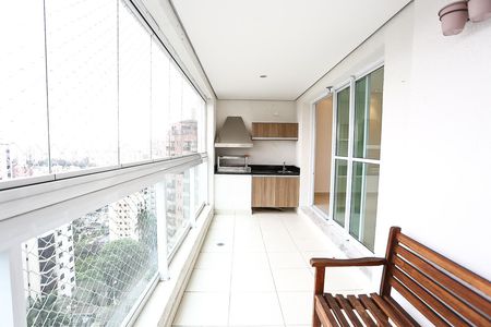 Varanda da Sala de apartamento para alugar com 3 quartos, 126m² em Vila Andrade, São Paulo