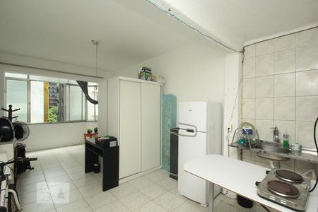 Sala/Cozinha de apartamento à venda com 1 quarto, 30m² em Centro, Rio de Janeiro