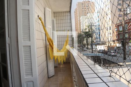 Varanda de apartamento para alugar com 3 quartos, 100m² em Centro, São Vicente