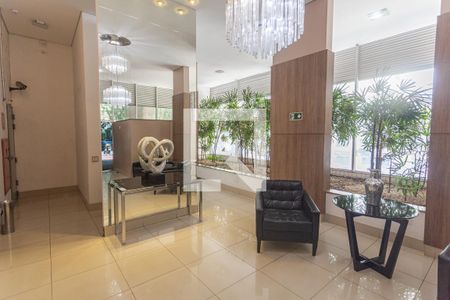 Hall de Entrada de apartamento para alugar com 1 quarto, 37m² em Lourdes, Belo Horizonte