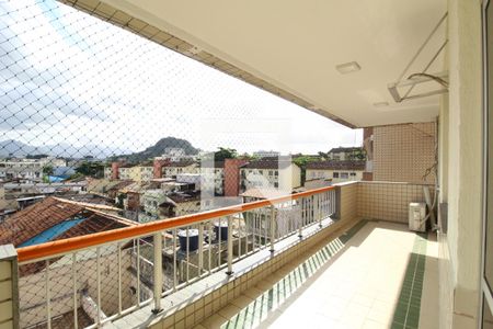 Varanda da sala de apartamento para alugar com 3 quartos, 150m² em Freguesia de Jacarepaguá, Rio de Janeiro
