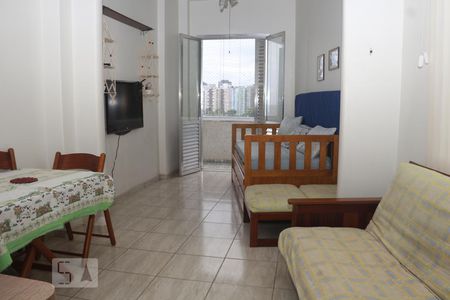 Sala de apartamento para alugar com 1 quarto, 35m² em Itararé, São Vicente