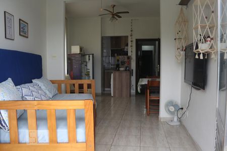 Sala de apartamento para alugar com 1 quarto, 35m² em Itararé, São Vicente
