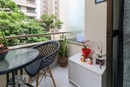 Varanda de apartamento à venda com 1 quarto, 47m² em Jardim Paulista, São Paulo