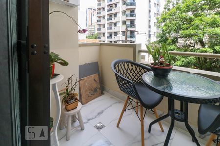 Varanda de apartamento à venda com 1 quarto, 47m² em Jardim Paulista, São Paulo