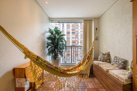Sala - Varanda de apartamento à venda com 1 quarto, 65m² em Pinheiros, São Paulo