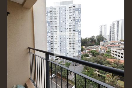 Varanda da Sala de apartamento à venda com 2 quartos, 49m² em Vila Andrade, São Paulo