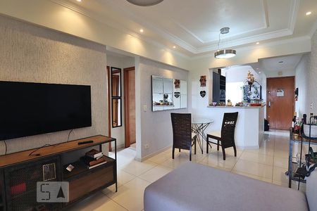 Sala de apartamento à venda com 2 quartos, 68m² em Vila Homero Thon, Santo André