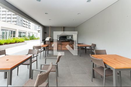 Studio para alugar com 40m², 1 quarto e 1 vaga Studio para alugar com 40m², 1 quarto e 1 vagaÁrea comum - Churrasqueira