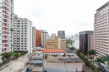 Vista da Sala de apartamento à venda com 1 quarto, 42m² em Bela Vista, São Paulo
