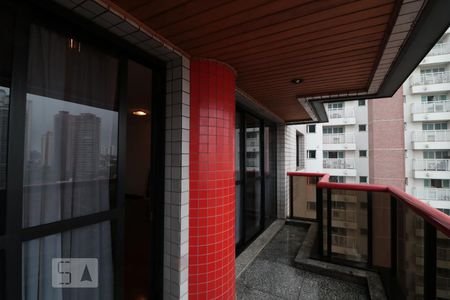 Varanda da Sala de apartamento à venda com 4 quartos, 185m² em Vila Regente Feijó, São Paulo