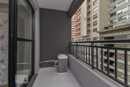 Studio para alugar com 26m², 1 quarto e sem vaga Studio para alugar com 26m², 1 quarto e sem vagaVaranda